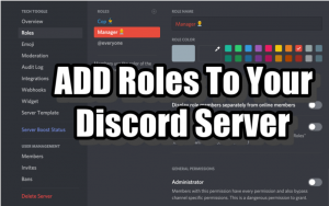Discord add or assign role