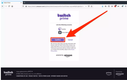 How to Link Amazon prime to Twitch