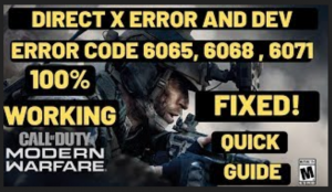 How to Fix Dev Error 6068, 6178, and 6065 in COD Modern Warfare