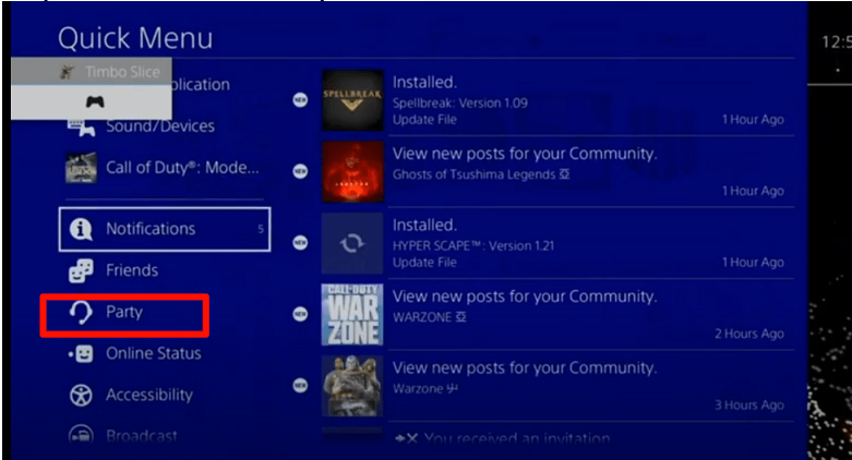 Join a PS 4 Party Chat from your PC