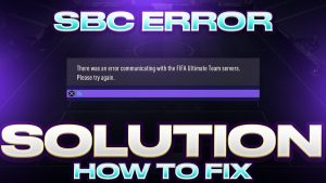 FIFA 22 SBC Not Submitting Glitch