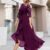 Miusol Women’s Elegant Floral Lace Ruffle Bridesmaid Maxi Dress